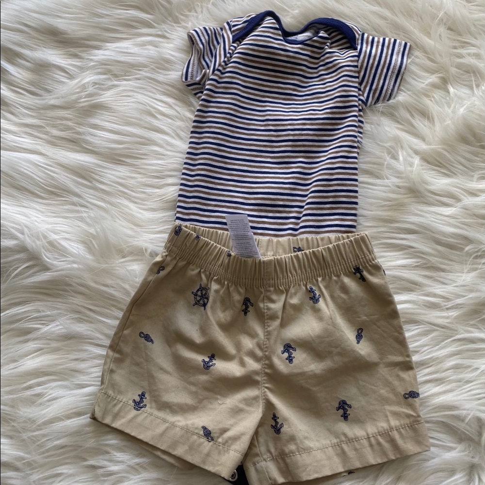 Baby boys shorts outfit. 3 month
